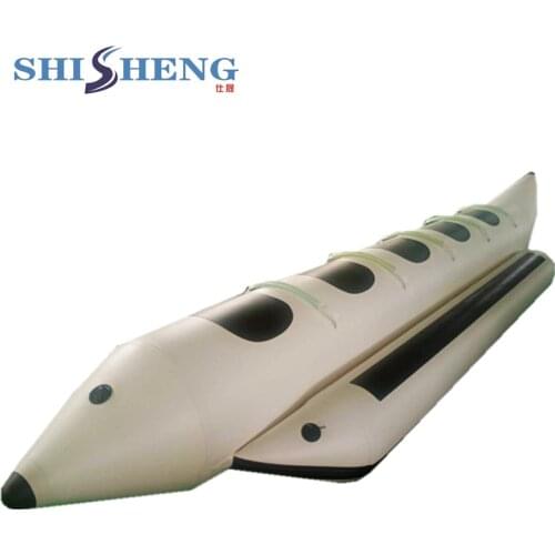 3-8 Person inflatable water park flying banana boat fly fish towables, Inflatable Single Tube Banana Boat