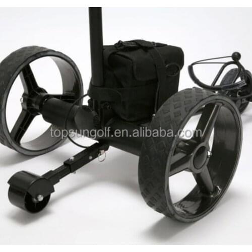 German hot electrical remote golf bag trolley carbon tubular motor push golf trolley
