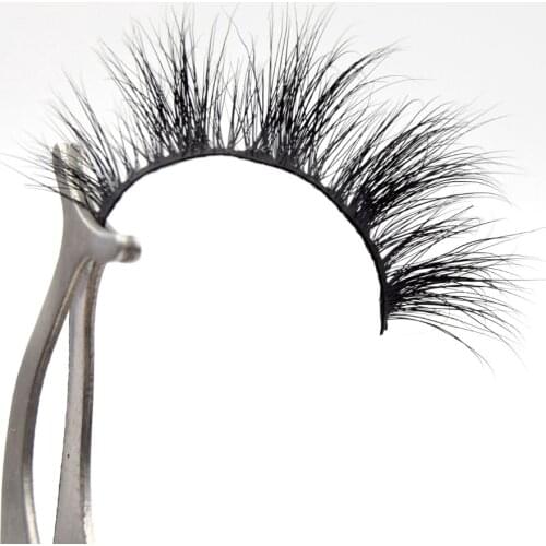 Visofree Mink Lashes Lightweight Criss-crossed Rounded False Eyelashes Handmade 3D Mink Eyelashes Cruelty-free Lashes Makeup 10E