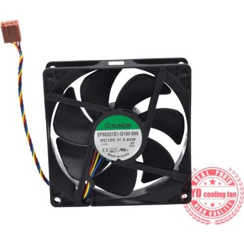 Brand new SUNON 9025 9225 9CM 4PIN EF92251S1-Q100-S99 12V 3.83W cooling fan