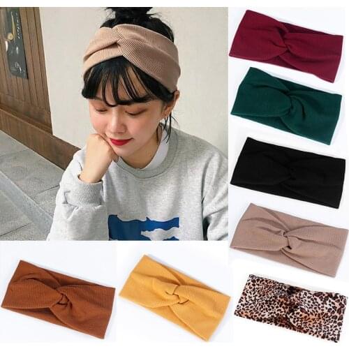 Bohemia Fashion Style Sweat Headbands for women Summer Retro cross Bandage Headbands 2020 New Bandanas Hair Accessories