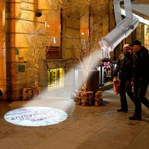 Free Shipping 2019 Lightweight Advertising Projector Outdoor Gobo Rotation progetor de imagem Store Advertisement Custom Logo