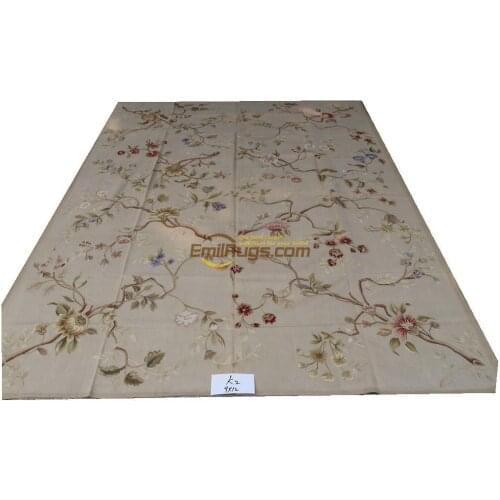 Wool french aubusson rug Antique Style Neo Classical Living Room Pattern Rectangle Gobelin y