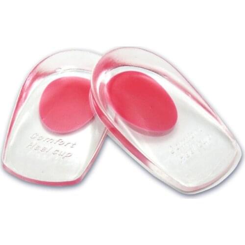 Heel Pad Silicone High Quality Soft Comfortable Heel Insole Heel Fascia Shock Insole Transparent Texture Fits The Heel Insoles