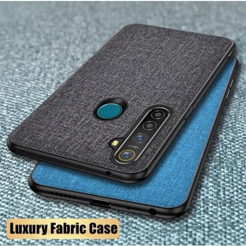 Cloth Fabric Case For OPPO Realme 8 6 7 5 3 2 Pro 6i 6s Soft Silicone Case Back Cover Realme X50 X2 X7 Pro C11 C15 C3 V5 Funda