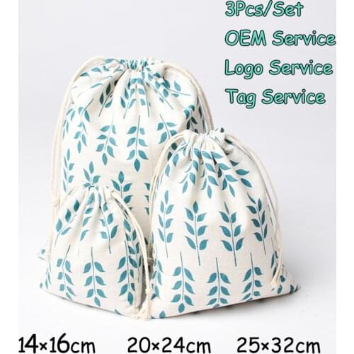 14x16 20x24 25x32 3Pcs/Lot Fragrance Aroma Pouch Jewlery Organizer Cotton Perfume Gift Bag Dry Flower Pouch Cotton Linen bag