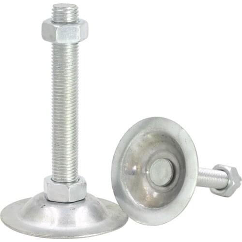 4PCS/LOT 73MM Base M12 Thread Adjustable Foot Cups 60/80/100/120/150MM Articulated Leveling Foot for Furniture Pipe Rack