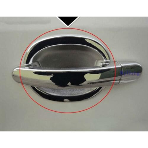 Car door handle bowl cover exterior For Volkswagen Tiguan 2009 2010 2011 2012 2013 2014 abs Chrome 4pcs car styling