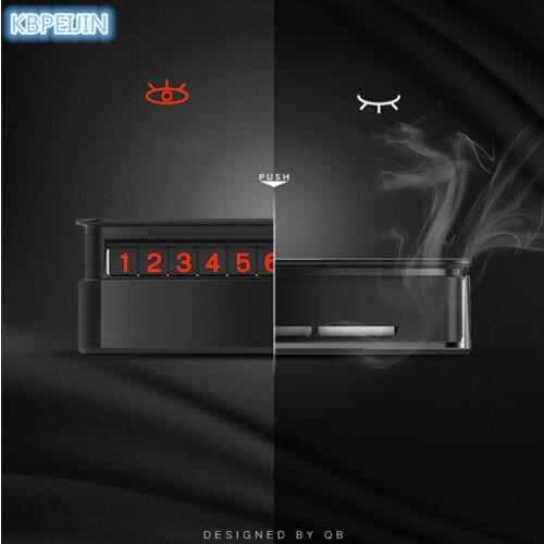 Car-styling Car Drawer Plate Style Parking Card Aromatherapy 2 and 1 Sticker for lifan x60 620 520 320 x50 solano High quality