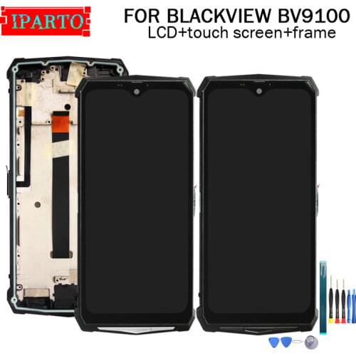 BLACKVIEW BV9100 LCD Display+Touch Screen Digitizer +Frame Assembly 100% Original LCD+Touch Digitizer for BLACKVIEW BV9100