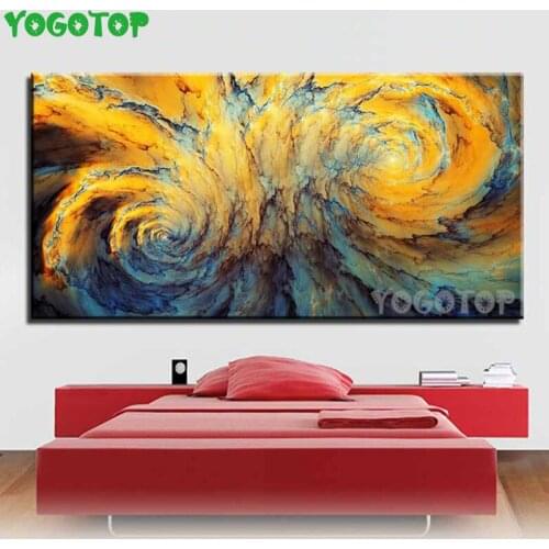 Large Yellow abstract Diamond painting 5d diy full square round drill puzzle Mosaic embroidery Home Decor shamanic tree YY4963