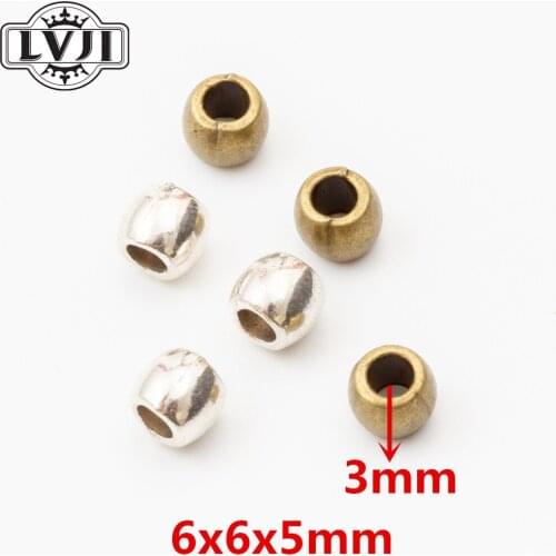 80pcs Wood Vintage silver zinc alloy Large Hole Beads charms DIY European Bracelet jewelry Fittings.5916