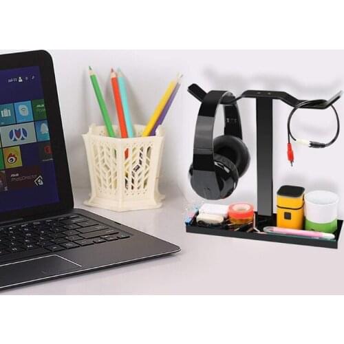 R58A Protective Headphone Stand Holder New Supporting Bar Headrest Gaming Head Headphone Support Stand Stable Hanger