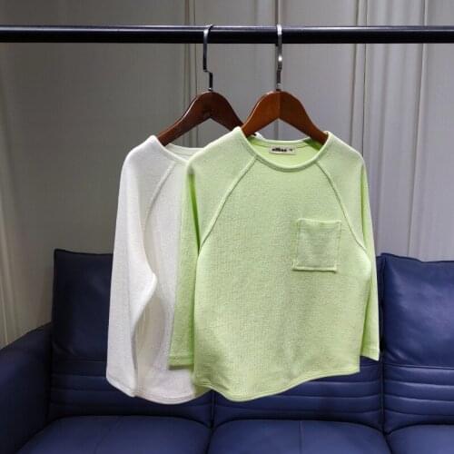 Childrens Clothing 2021 Spring New Kids Long Sleeve T Shirt Casual Loose Cotton Solid Tshirt For Boys Girls Toddler Baby Tops