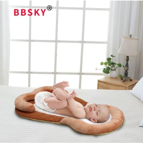 Baby Stereotypes Pillow Infant Newborn Anti-rollover Mattress Pillow For 0-12 Months Baby Sleeping Positioning Pad Cotton Pillow