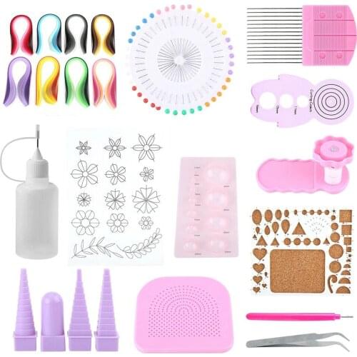 DIY Rolling Slotted Tools Set Quilling Paper Kits Art Paper Craft With Tools For Christmas Gift And DIY Home Decoration