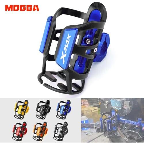 For YAMAHA XMAX300 XMAX400 XMAX125 XMAX X-MAX 125 250 300 400 Motorbike Beverage Water Bottle Cage Drink Cup Holder Sdand Mount