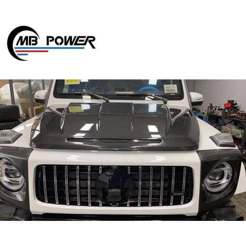 G class W464 Front Hood w464 G63 G500 G350D blade II Dry carbon fiber material front hood