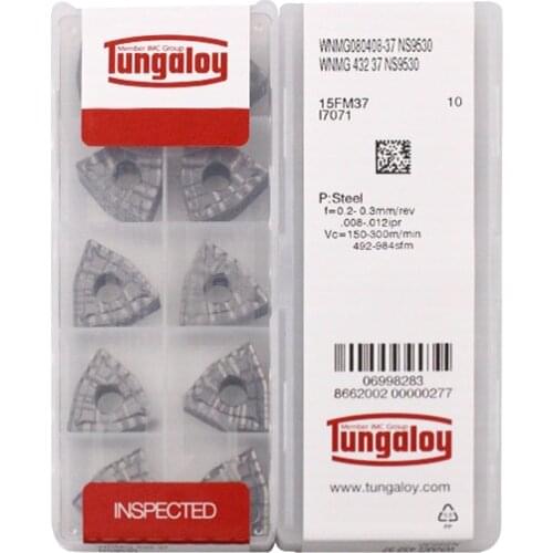 WNMG080408-37 NS9530 100% Original TUNGALOY carbide insert with the best quality 10pcs/lot free shipping
