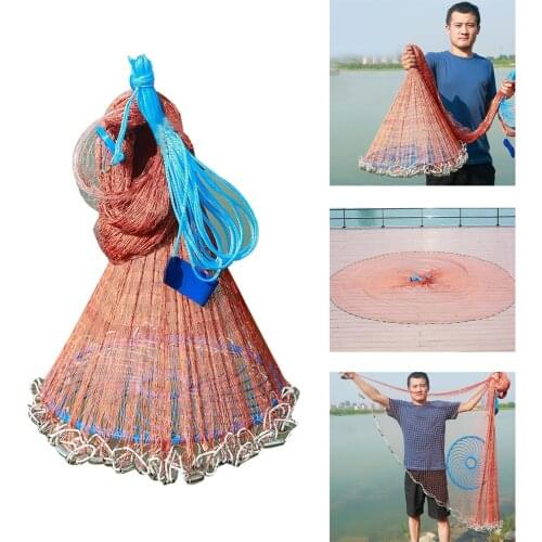 Kayaking Hand Casting Landing Net Network Trap Netting Bag for Freshwater Saltwater