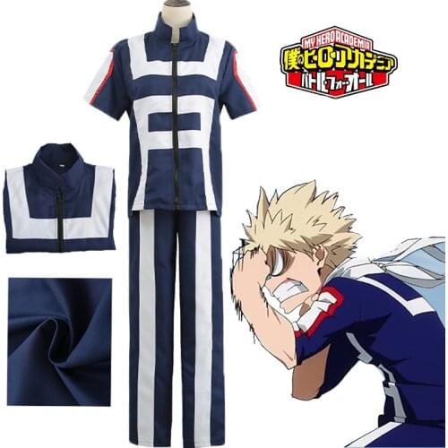 Anime My Hero Academia Boku No Hero Academia Cosplay Costume Men Women School Uniform Set Gym Suit Sportswear T Shirt Pants