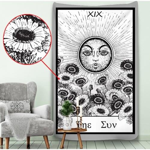 Witchcraft Mandala Home Decor Tapestry Tarot Bohemian Decor Hippie Bedroom Sheet Yoga Mat Sofa Blanket