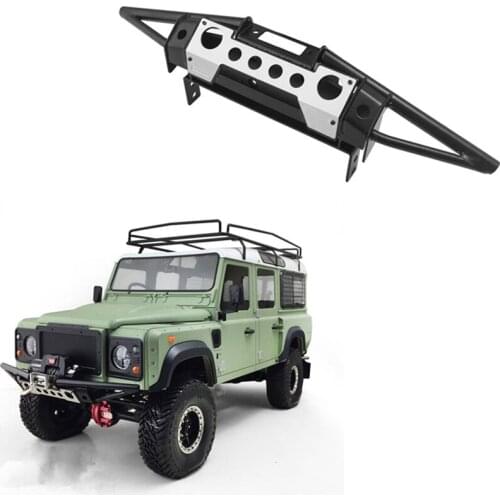 Metal TUBE Front Bumper Fit For 1/10 Scale RC Crawler Car RC4WD D90 D110 G2 Chassis Upgrade Parts