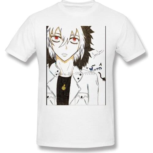Men Clothing Servamp EVE Sleepy Ash Anime Comfort T-Shirt Kuro Anime Fashion Men Cotton Tees Harajuku Streetwear