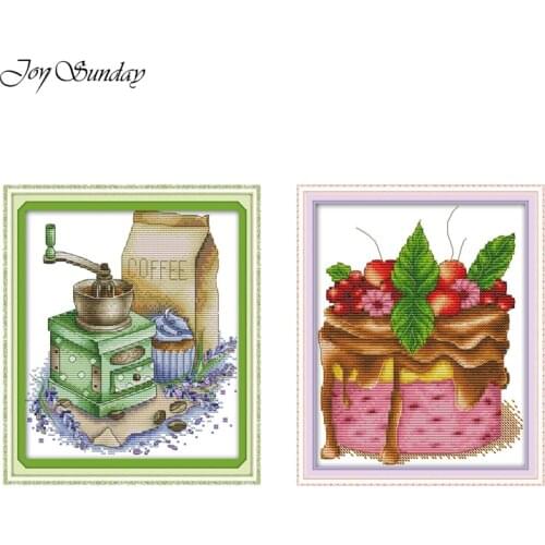 New Arrival Chocolate Cake Counted Cross Stitch DMC 11CT 14CT Cross Stitch Kits for Embroidery Kits DIY Handwork Needlework Sets
