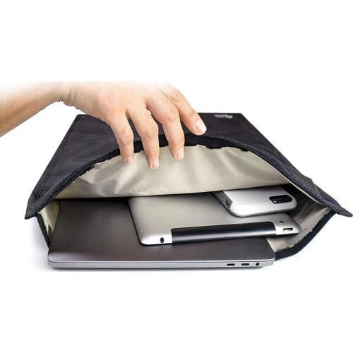 New Signal Blocking Faraday Bag Anti-Radiation Anti-Hacking Tracking Spying For Cell Phones GPS RFID Anti-theft Car Key FOB Bag