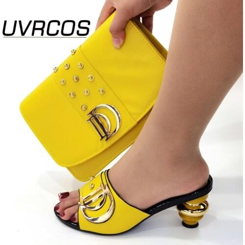 New Coming Fuchsia Nigerian Shoes and Bags To Match Shoes with Bag Set Matching Italian design Shoe and Bag Set