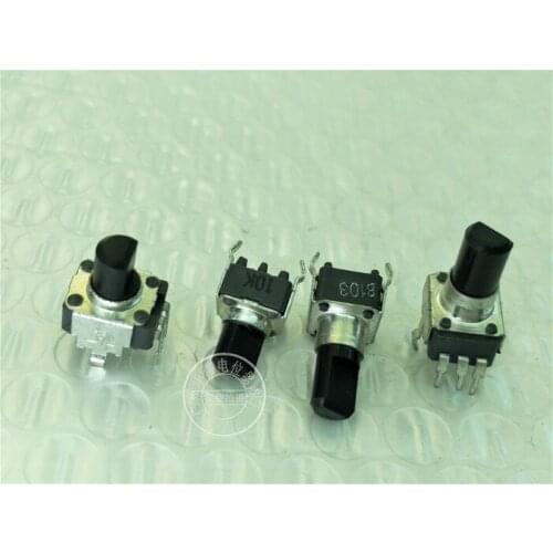 Original new 100% RK0936N vertical single potentiometer B10K B103 handle length 8MMF 13MMF (SWITCH)