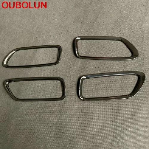 OUBOLUN Interior Accessories For Toyota Corolla Hatchback 2019 Door Handle Bowl Frame Decoration Cover Trim Styling ABS Chrome