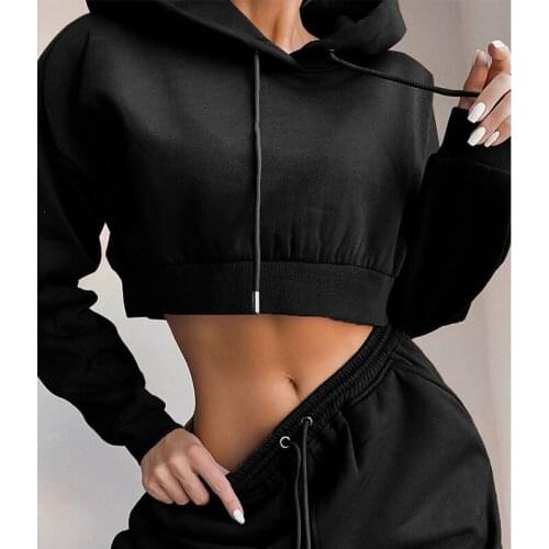 Casual jogging jogging pants suit hooded sportswear streetwear two-piece suit plus size two-piece autumn and winter womens 2021
