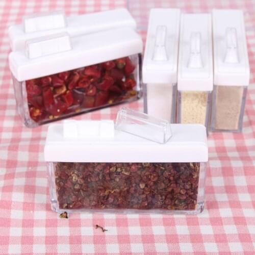 Condiment Bottle, Kitchen Condiment Bottle, Salt Tank Set, Household Plastic