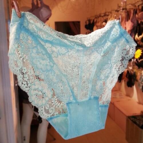 Transparent female seamless lace panties quality lace smoothens the thin fashion sexy panties brief