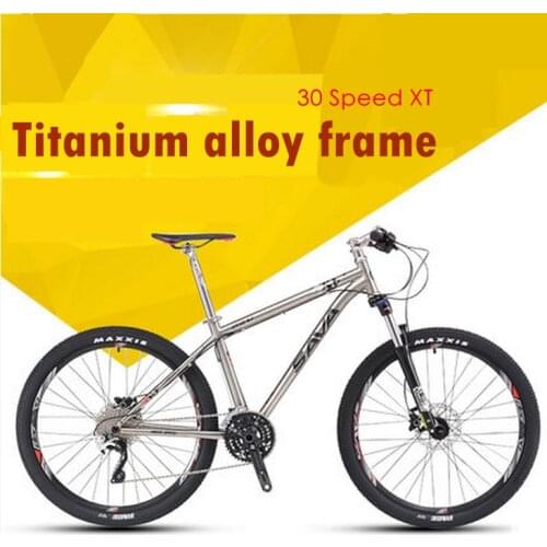 New 26 inch Titanium alloy frame 30 Speed XT transmission Oil disc brakes mountain bike outdoor downhill MTB bicycle