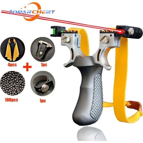 Toparchery Slingshot,catapult slingshot, Hunting Slingshot Black ABS Professional Outdoor Catapult slingshot balls