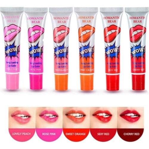 Romantic Peel Off Lipstick Tearing Type Lip Gloss Film Magic Long Lasting Lip Tattoo Makeup Lip Tint Make-up For Women Sexy Lips