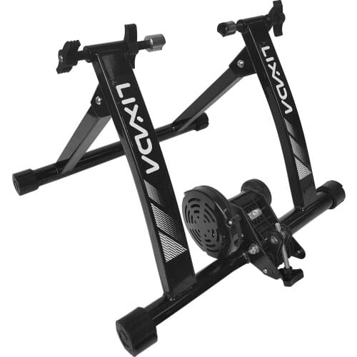 Lixada Foldable Magnetic Bike Trainer Stand Bicycle Indoor Exercise Trainer Stand Solid Frame Resistance for 26-28‘’ 700C Bike