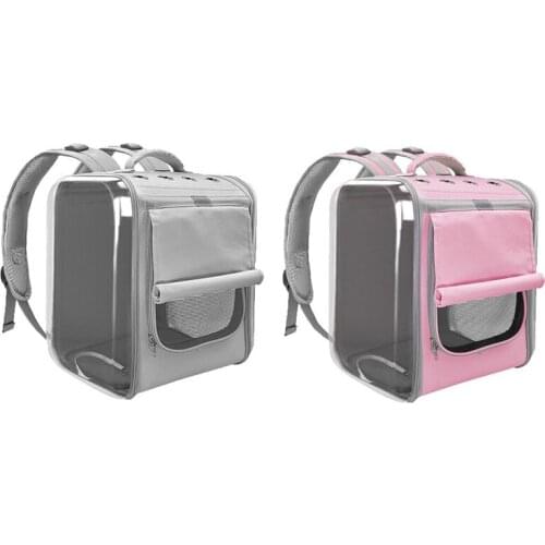 1Pcs Cat Carrier Bag Outdoor Pet Carrier Backpack Breathable Foldable Travel Safety Zippers Suitable Small Cats Dog