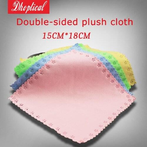 Lens cloth , wholesale glasses cloth , febric material 100pcs 15cm*18cm 200GSM welcome print LOGO