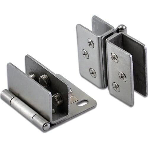 High Quality 10Pieces Cabinet Glass Pivot Door Hinges Glass Cabinet Clamps Clips For 5-8mm/8-10mm Glass Door