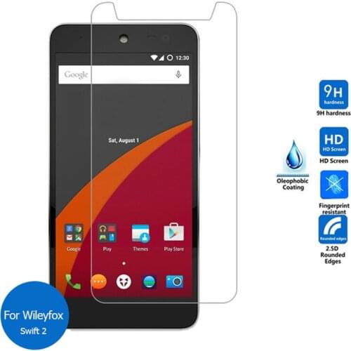 For Wileyfox Swift 2 Tempered Glass Screen Protector 2.5 9H Safety Protective Film On Swift2 Plus Pelicula De Vidro 5.0 inch