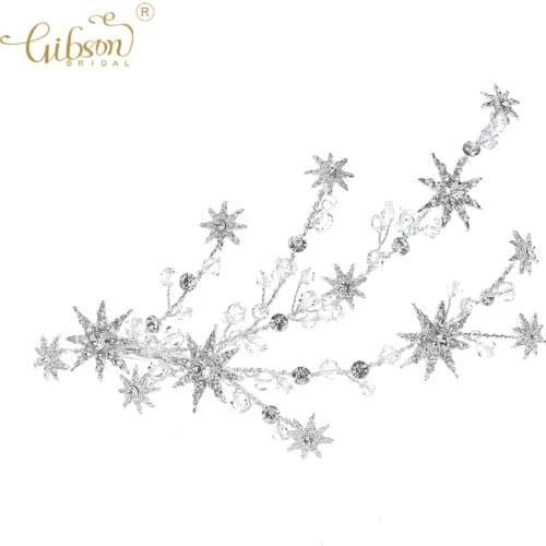 Ins Style Shiny Wedding Accessories Bridal Headdress Star Hair Clips Claw Women Barrette Side Clip