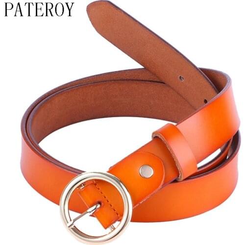 Genuine Leather Female Belt Cinturon Mujer Ladies Belts for Women Ceinture Femme Cintos Feminino De Mujer Off White Woman Jeans