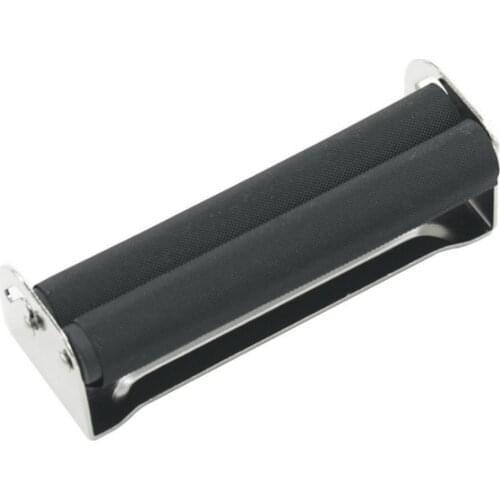 1Pcs Black Manual Cigarette Rolling Machine Metal Large Size Tobacco Roller Cigarette 110mm Useful