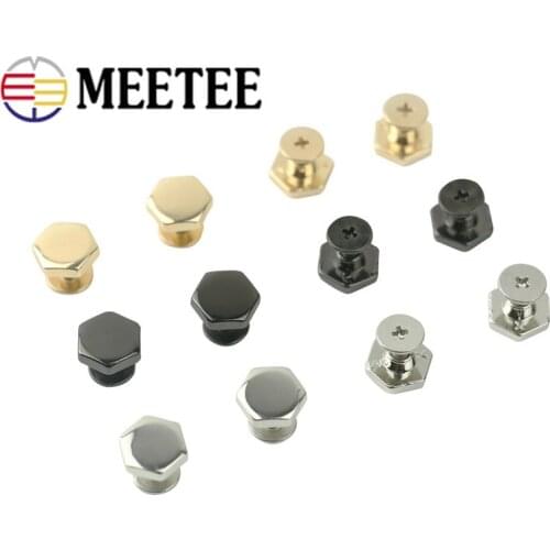 10/20pcs 10mm Metal Rivets Screw Hardware Handbag Decor Bag Bottom Decorative Buckles Studs Button Nail Rivets DIY Leather Craft