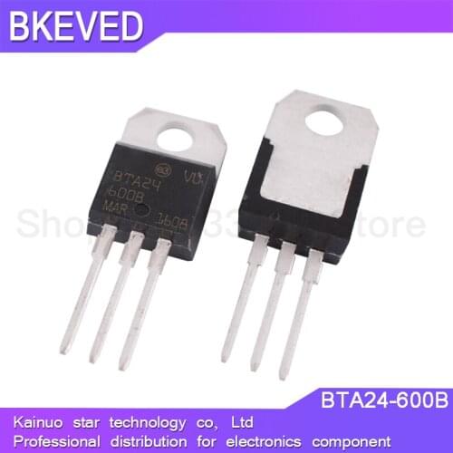 10PCS BTA24-600B TO220 BTA24-600 TO-220 BTA24 24-600B