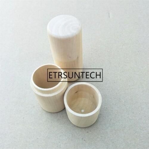 100pcs/lot wooden box round cylinder oil bottle packaging box for gift/jewelry/cosmetics/liquid bottle/essential 3.5x8.5cm